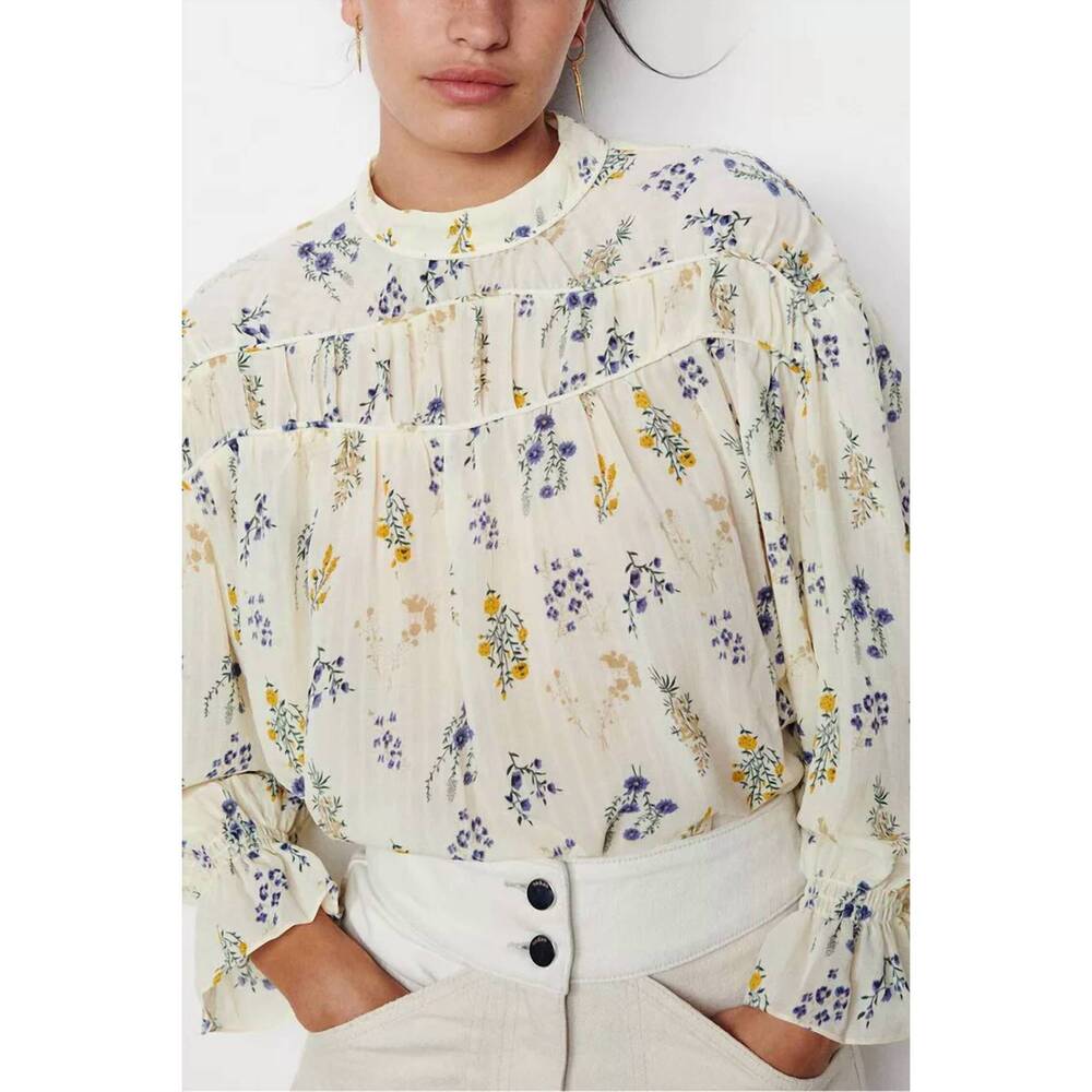 NEW BA&SH albin top in off white - Picture 4 of 5